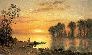 Deer and River Albert Bierstadt